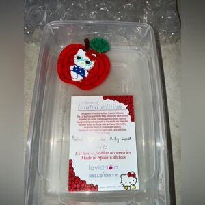 La Vidriola Hello Kitty Brooch From SPAIN